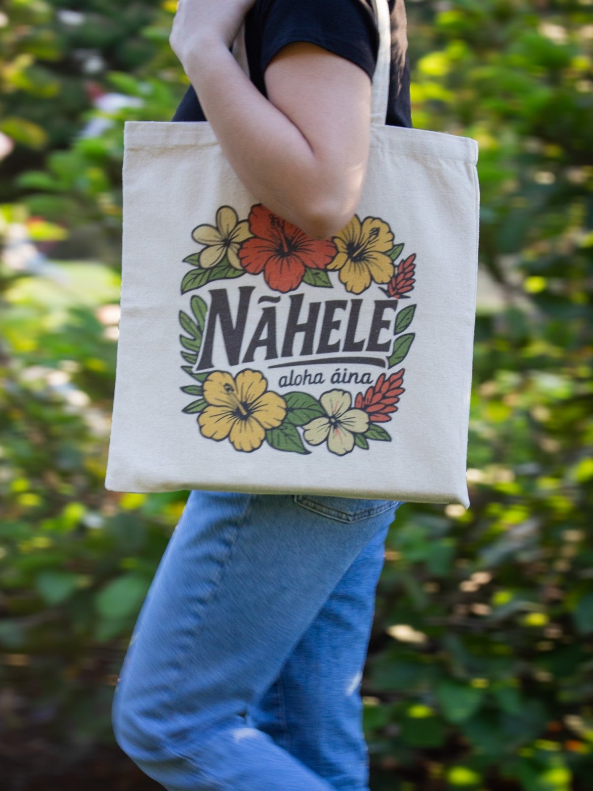 Nāhele Clothing Co. “Aloha ʻĀina” Tote – Nā Mea E Lawe Ai - Nāhele Clothing Co. - Nahele Co. - Nahele Clothing Co. - Nāhele Clothing Co. “Aloha ʻĀina” Tote – Nā Mea E Lawe Ai