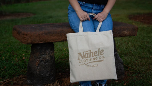 Nāhele Clothing Co. Canvas Tote Bag - Nā Mea E Lawe Ai - Nāhele Clothing Co. - Nahele Co. - Nahele Clothing Co. - Nāhele Clothing Co. Canvas Tote Bag - Nā Mea E Lawe Ai
