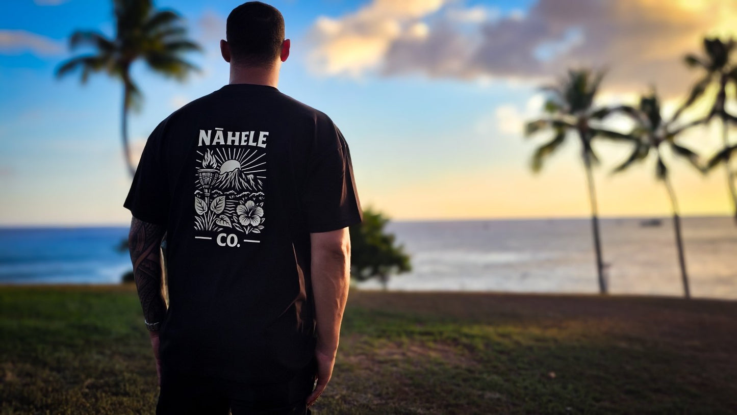 Nāhele Clothing Co. “Torch & Terrain” Tee - Mauka to Manaʻo Collection - Nāhele Clothing Co. - Nahele Co. - Nahele Clothing Co. - Nāhele Clothing Co. “Torch & Terrain” Tee - Mauka to Manaʻo Collection