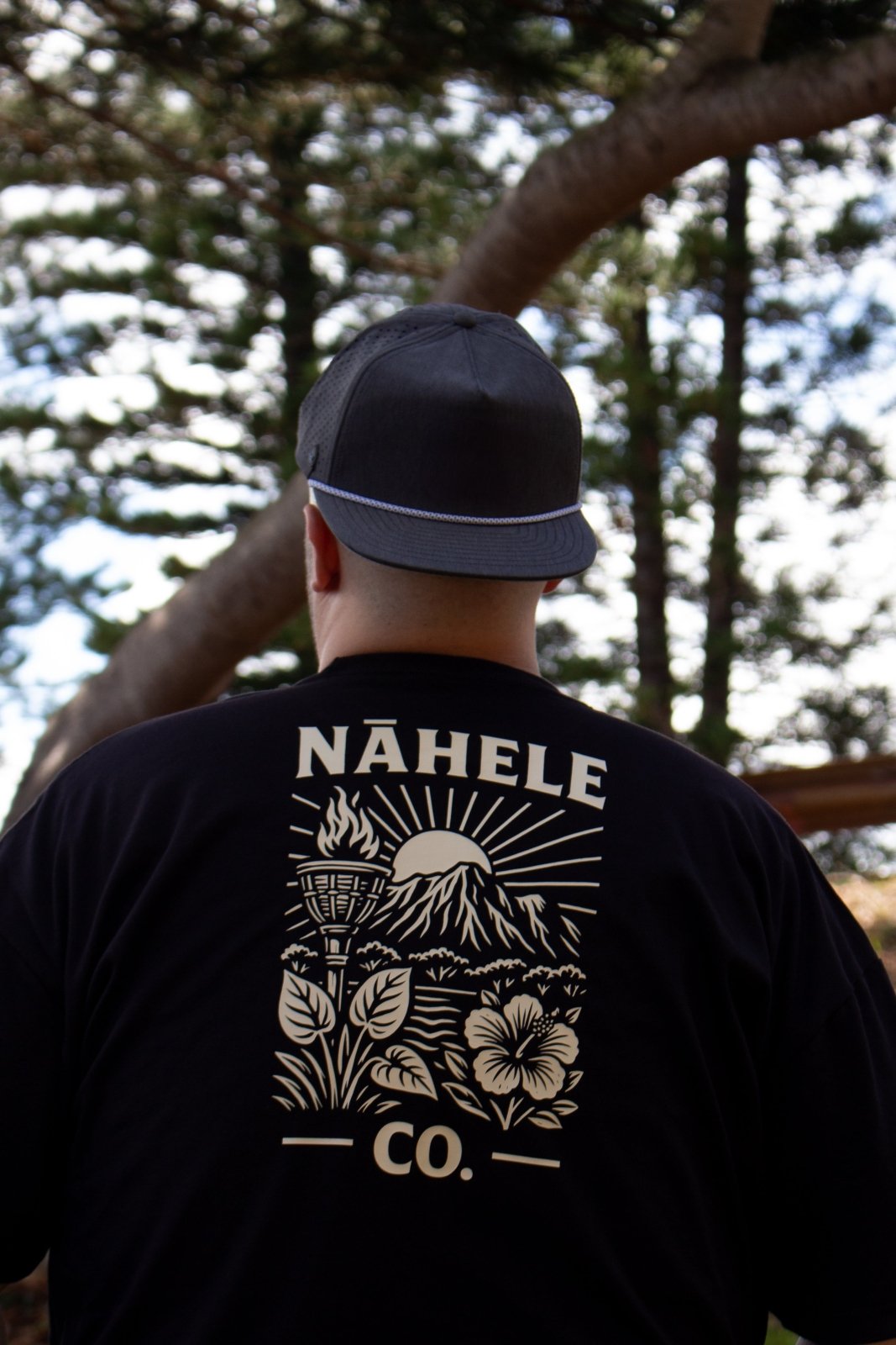 Nāhele Clothing Co. “Torch & Terrain” Tee - Mauka to Manaʻo Collection - Nāhele Clothing Co. - Nahele Co. - Nahele Clothing Co. - Nāhele Clothing Co. “Torch & Terrain” Tee - Mauka to Manaʻo Collection