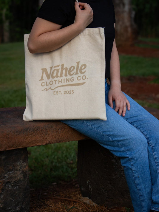Nāhele Clothing Co. Canvas Tote Bag - Nā Mea E Lawe Ai - Nāhele Clothing Co. - Nahele Co. - Nahele Clothing Co. - Nāhele Clothing Co. Canvas Tote Bag - Nā Mea E Lawe Ai