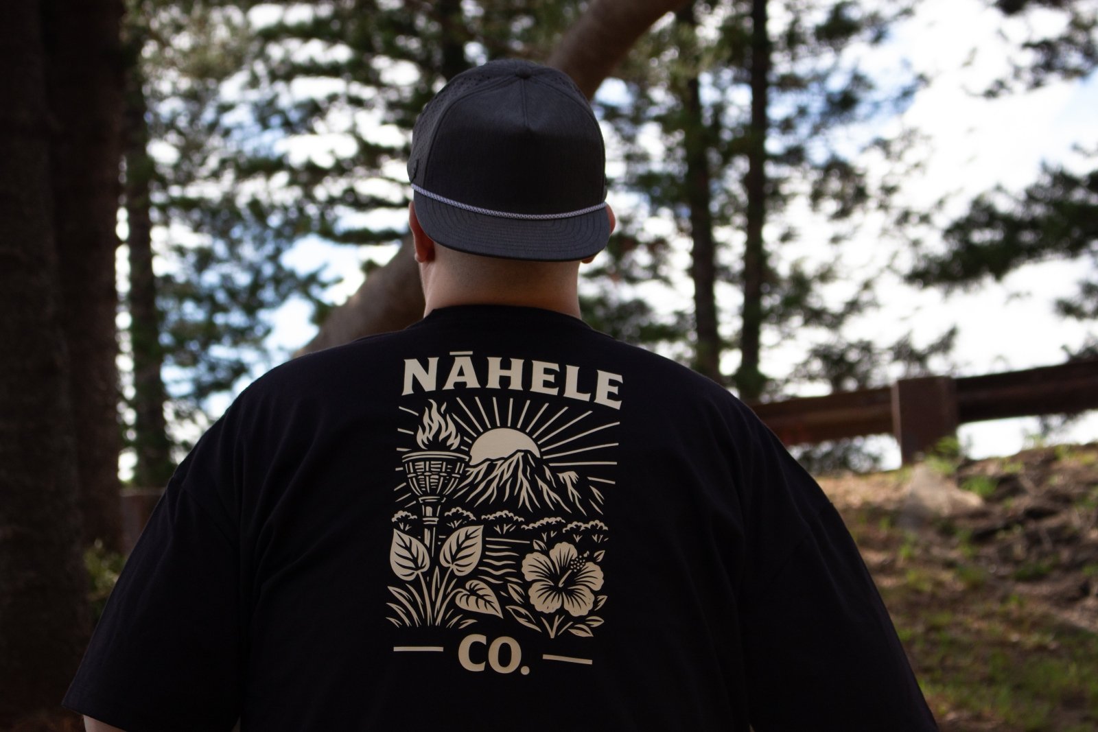 Nāhele Clothing Co. “Torch & Terrain” Tee - Mauka to Manaʻo Collection - Nāhele Clothing Co. - Nahele Co. - Nahele Clothing Co. - Nāhele Clothing Co. “Torch & Terrain” Tee - Mauka to Manaʻo Collection