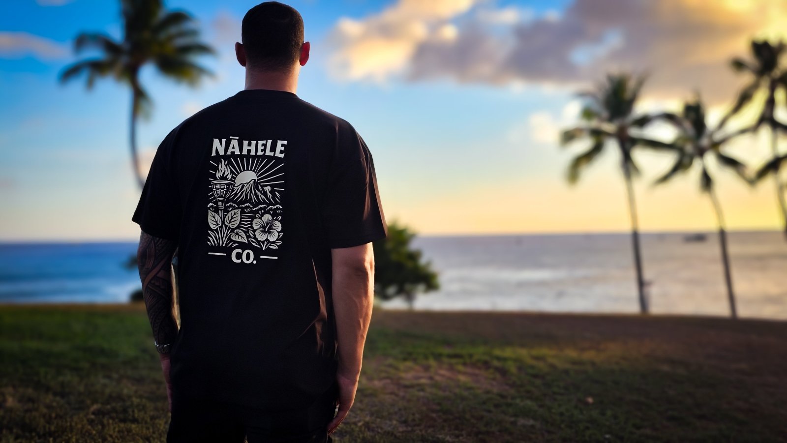 Nāhele Clothing Co. “Torch & Terrain” Tee - Mauka to Manaʻo Collection - Nāhele Clothing Co. - Nahele Co. - Nahele Clothing Co. - Nāhele Clothing Co. “Torch & Terrain” Tee - Mauka to Manaʻo Collection
