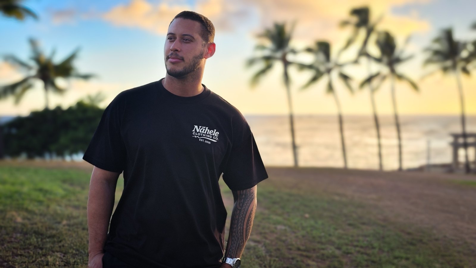 Nāhele Clothing Co. “Torch & Terrain” Tee - Mauka to Manaʻo Collection - Nāhele Clothing Co. - Nahele Co. - Nahele Clothing Co. - Nāhele Clothing Co. “Torch & Terrain” Tee - Mauka to Manaʻo Collection